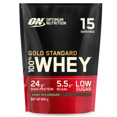 Gold Standard Whey Protein Powder, Double Rich Chocolate Flavour, 15 servings, 465g thumbnail 2
