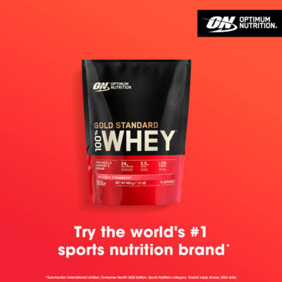 Gold Standard Whey Protein Powder, Delicious Strawberry Flavour, 15 servings, 450g thumbnail 4