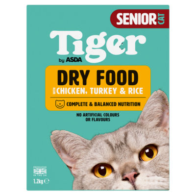 Senior Cat Dry Food with Chicken, Turkey & Rice 1.2kg thumbnail 2