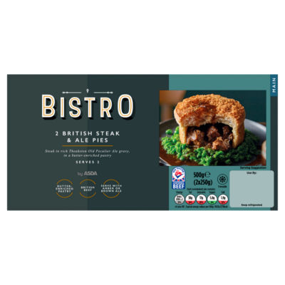 Bistro 2 British Steak & Ale Pies 2 x 250g (500g) thumbnail 2
