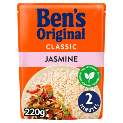 Bens Original  Thai Jasmine Microwave Rice 220g