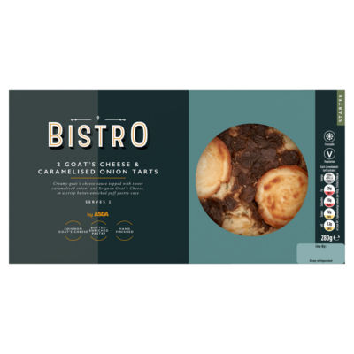 Bistro 2 Goat's Cheese & Caramelised Onion Tarts 280g thumbnail 2