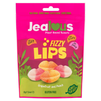 Jealous Sweets Fizzy Lips Sweets Plant-based Gummy Sweets