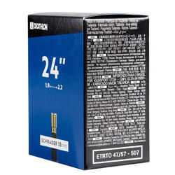 Schrader Valve Bike Inner Tube (24" x 1.9 to 2.2) thumbnail 2