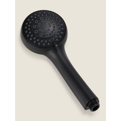 Black 3-Function Shower Head