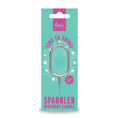 Number 0 Silver Sparkler thumbnail 2