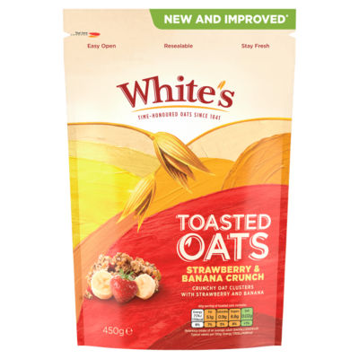 Toasted Oats Strawberry & Banana Crunch 450g thumbnail 2