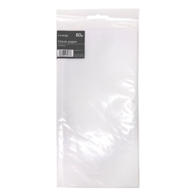Plain White Tissue Paper