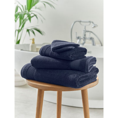 Navy Egyptian Cotton Face Cloth thumbnail 2