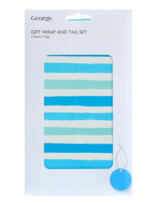 Blue Multi Stripe Flatwrap