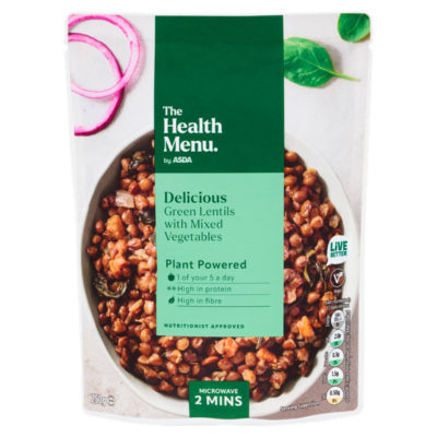 The Health Menu Delicious Green Lentils with Mixed Vegetables 250g thumbnail 2