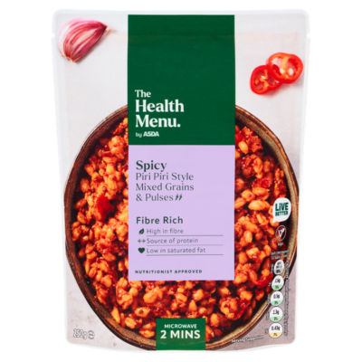 The Health Menu Spicy Piri Piri Style Mixed Grains & Pulses 250g thumbnail 2