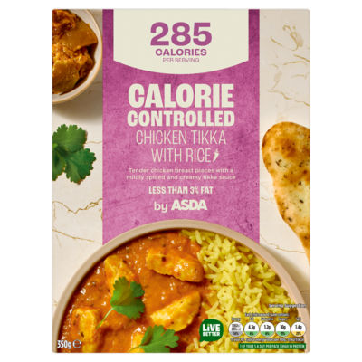ASDA Calorie Controlled Chicken Tikka & Rice 350g