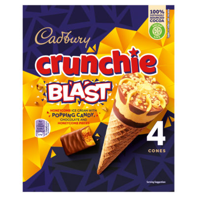 Cadbury Crunchie Ice Cream Cone