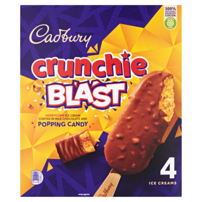 Crunchie Blast Ice Cream 4 x 90ml (360ml) thumbnail 2