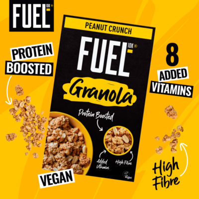 Peanut Crunch Protein Granola Breakfast Cereal 400g thumbnail 3