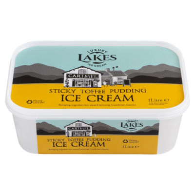 Ice Cream Luxury Cartmel Sticky Toffee Pudding 1 Litre thumbnail 2