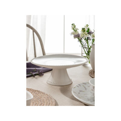 White Beaded Cake Stand thumbnail 2