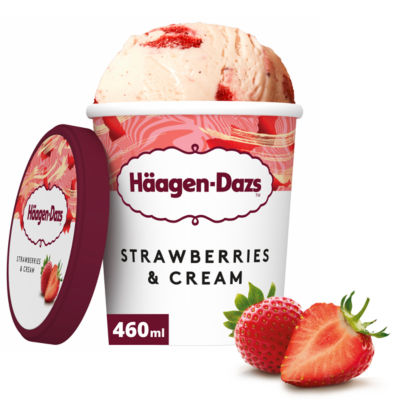 Strawberries & Cream Ice Cream 400g thumbnail 2