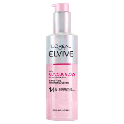 L'Oreal Paris Elvive Glycolic Gloss Leave-In Serum, With Glycolic Acid, Ideal for Dull Hair, 150ml thumbnail 2