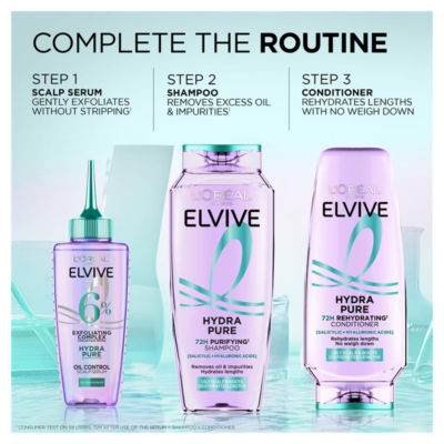 L’Oréal Paris Elvive Hydra Pure 72H Rehydrating Conditioner, 400ml thumbnail 4