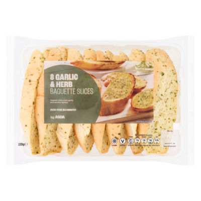 8 Garlic & Herb Baguette Slices 220g thumbnail 2