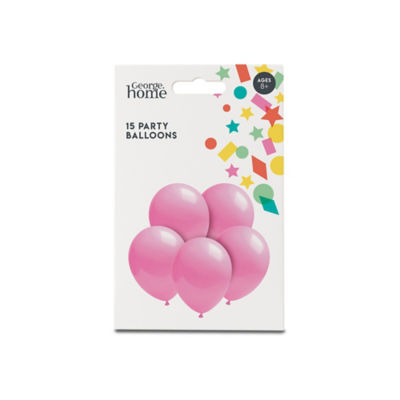 Pink Party Balloons 15pk thumbnail 2
