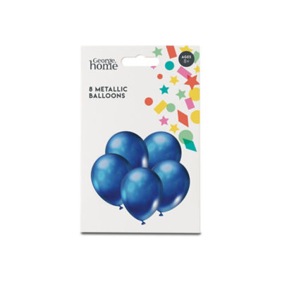 Blue Metallic Balloons thumbnail 2