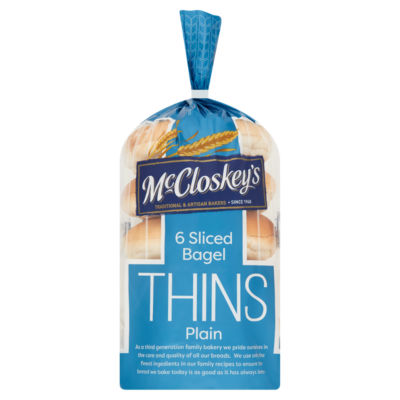 6 Sliced Bagel Thins Plain 6 x 55g (330g) thumbnail 2