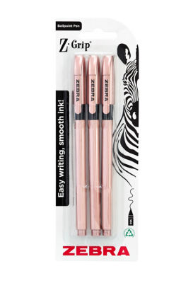 Classic Ballpoint Rose Gold Black Ink 3 Pack thumbnail 2