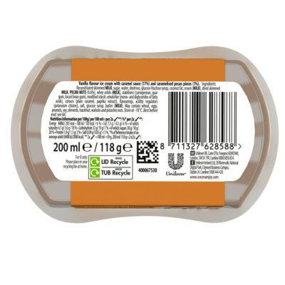 Mini Indulgence Vanilla Caramel Pecan Ice Cream Dessert&nbsp;200 ml thumbnail 3