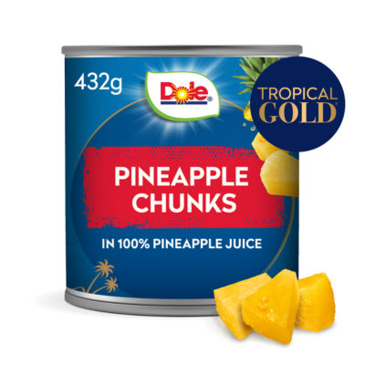 Dole Pineapple chunks in juice cans