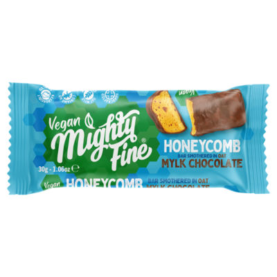 Vegan Honeycomb Bar Smothered in Oat Mylk Chocolate 30g thumbnail 2