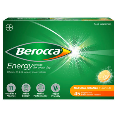 Natural Orange Flavour Food Supplement 45 Effervescent Tablets thumbnail 2