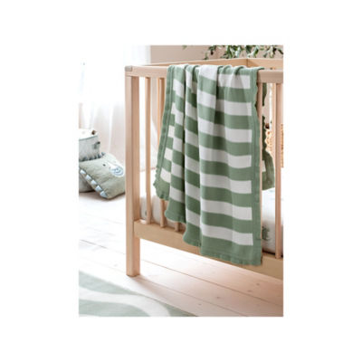 Green Knitted Cotton Shawl