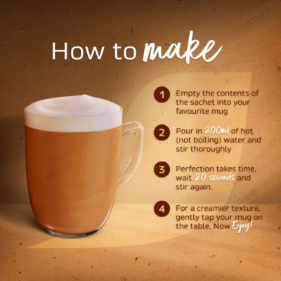 Latte Instant Coffee 12 x 18g Sachets thumbnail 4