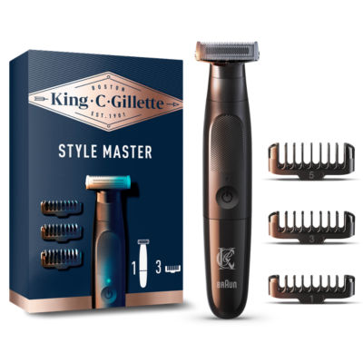 King C.  Style Master Beard Trimmer, 1 4D Blade And 3 Interchangeable Combs thumbnail 2