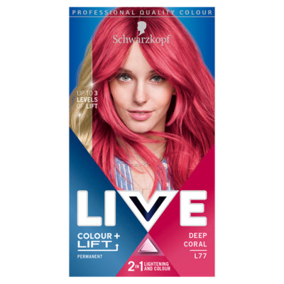 LIVE Colour + Lift Deep Coral Permanent Hair Dye L77 thumbnail 2