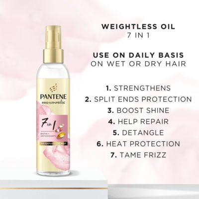 7-in-1 Weightless Hair Oil Mist with Biotin 145ml. Pro V Miracles Hairspray thumbnail 4