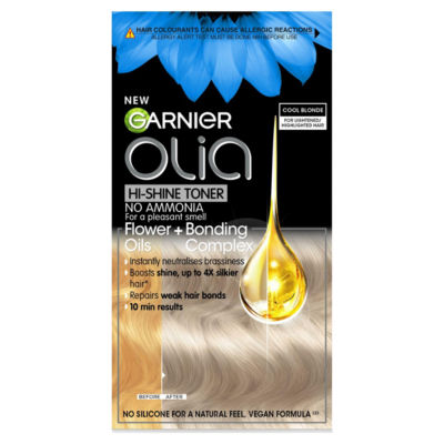 Olia 9.1 Cool Blonde Toner: Hi-Shine, Neutralises Brassy Tones, for radiant, cool tones. thumbnail 2