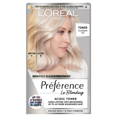 Preference Le Blonding Acidic Toner Platinum Ice: Anti-brassiness post-bleach treatment. thumbnail 2