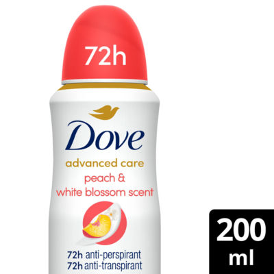 Dove Women Advanced Antiperspirant Deodorant Peach and White Blossom