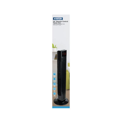 36" Digital Tower with remote control - Black