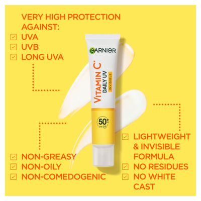 Vitamin C Daily UV, Invisible Brightening Fluid, SPF50+, Prevents & Corrects Damage, 40ml thumbnail 4