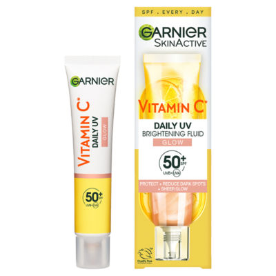 Garnier Vitamin C Daily UV Brightening Fluid Sheer Glow SPF50+, for All Skin Types, 40ml