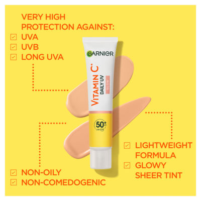 Vitamin C Daily UV Brightening Fluid Sheer Glow, SPF50+, Prevents & Corrects Damage, 40ml thumbnail 4