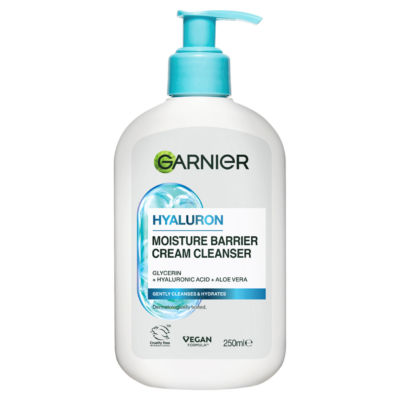 Garnier Skin Active Hyaluronic Aloe Soothing Cream Cleanser for Dehydrated Skin, 250ml