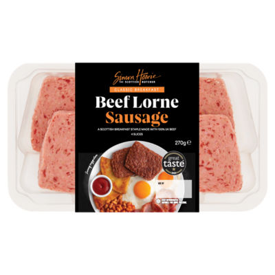 The Scottish Butcher 4 Classic Breakfast Beef Lorne Sausage Slices 270g thumbnail 2