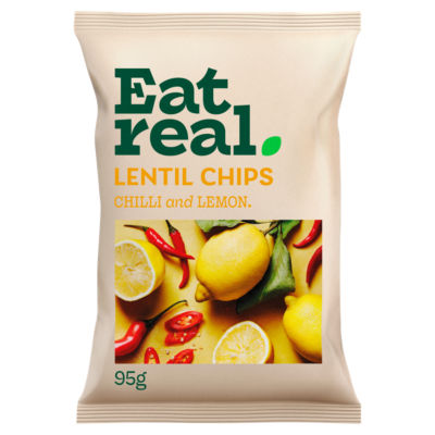 Chilli & Lemon Lentil Chips Sharing 95g thumbnail 2