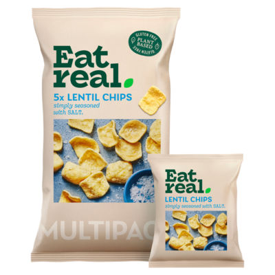 Salted Lentil Multipack Chips 5 X18g thumbnail 2